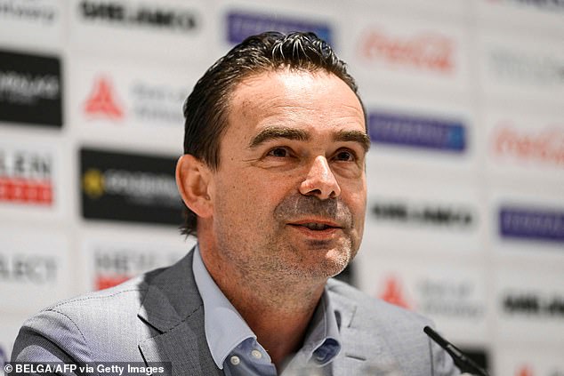 Marc Overmars has been hit with a one-year ban from Dutch football, although this will not affect his position at Belgian side Royal Antwerp