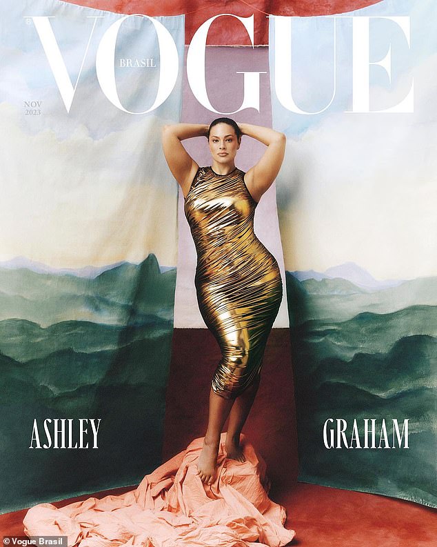 Knockout: Her fashionable appearance in New York comes as she covers the November 2023 cover of Vogue Brasil