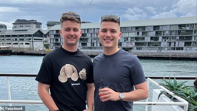 Jacob Villablanca (right), from Terrigal on the NSW Central Coast, was left with horrific injuries after a motorcycle accident in Bali on Wednesday