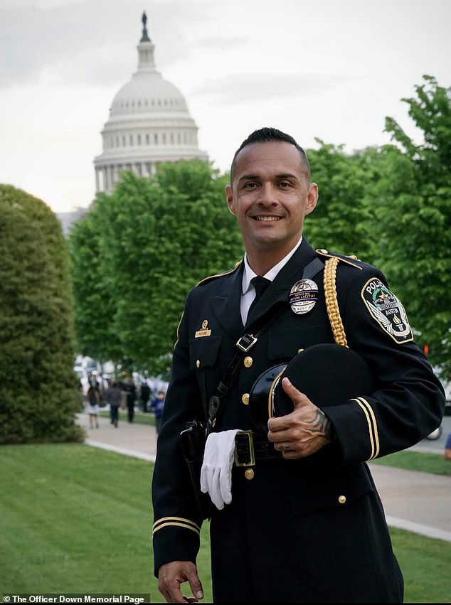 Senior Patrol Officer Jorge Pastore was killed Saturday in Austin, Texas, while responding to a deadly hostage situation.  Pastore is survived by his wife and two stepchildren
