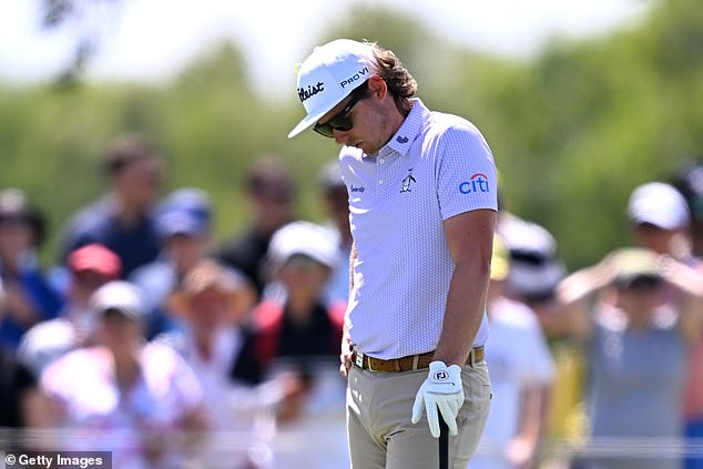 Smith was visibly unhappy when he missed the cut for the third round of the Australian PGA Championship by nine rounds