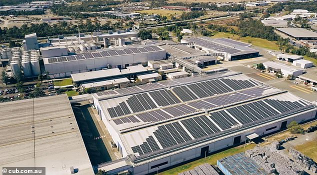 The Carlton & United Breweries brewery on the Gold Coast (above) was evacuated on Thursday morning on suspicion of chemical fumes after workers reported 'burning eyes and an odour'