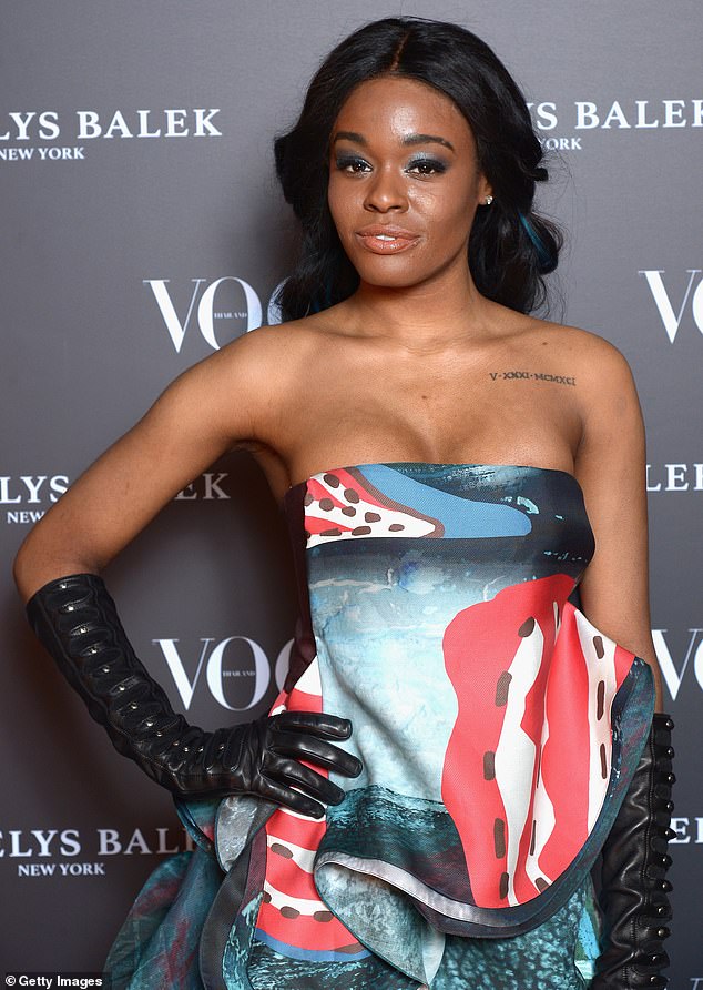 Strong: Azealia Banks, 32, has claimed it's 'cool' to be canceled, 'white men' have only ever had the power to speak freely and said everyone should be able to use guns