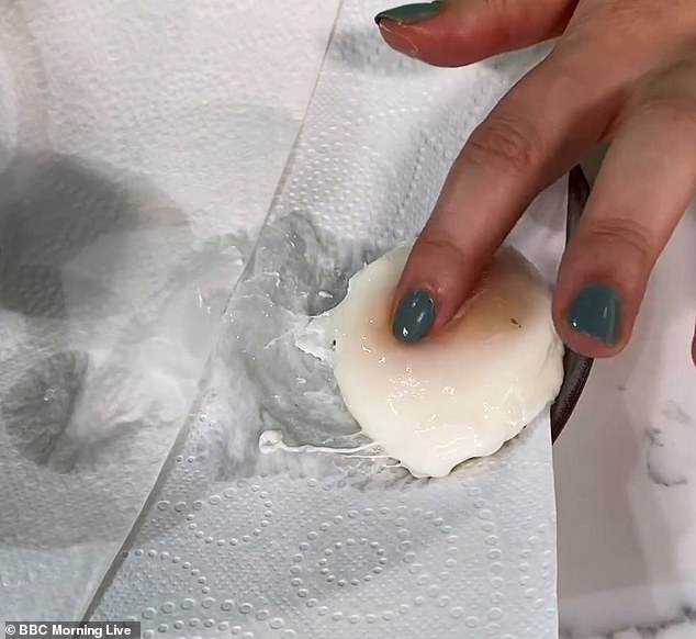 Oh dear: BBC Morning Live viewers were baffled this week by instructions on how to make the 'perfect' poached egg