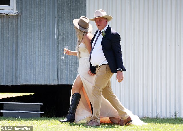 The former deputy prime minister, 56, married his ex-political adviser Ms Campion, 36, on Sunday afternoon in an outdoor wedding at his sprawling estate at Woolbrook, west of Walcha, in the NSW Northern Tablelands (pictured)