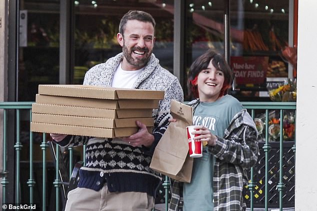 Pizza Day: Ben Affleck enjoyed some quality time with his daughter Seraphina, 14, this week