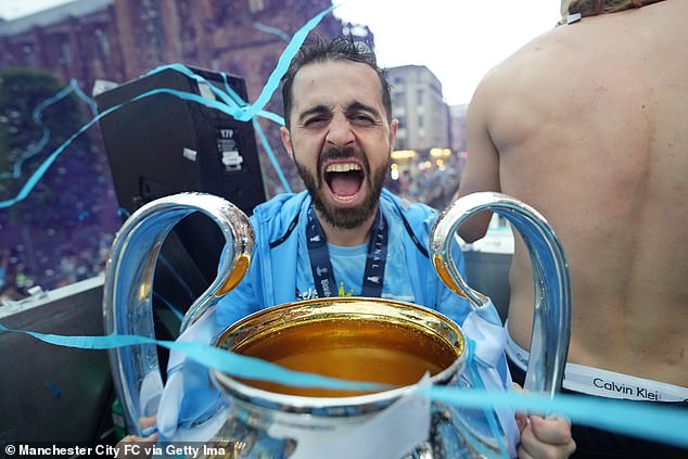 The Portuguese midfielder played a big role in City's Treble success last season