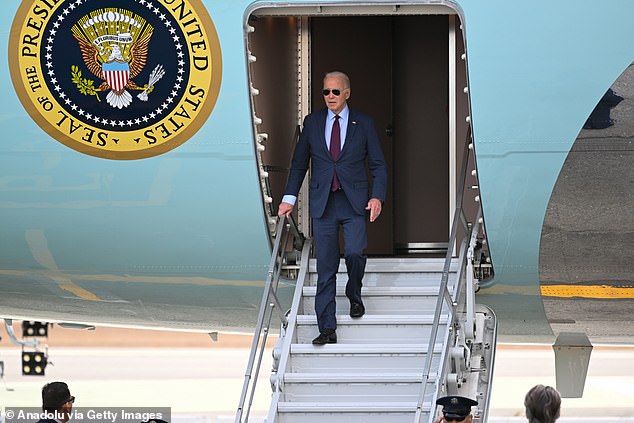 President Joe Biden repeatedly went after Donald Trump at a fundraiser in San Francisco after arriving in the city for the APEC meeting