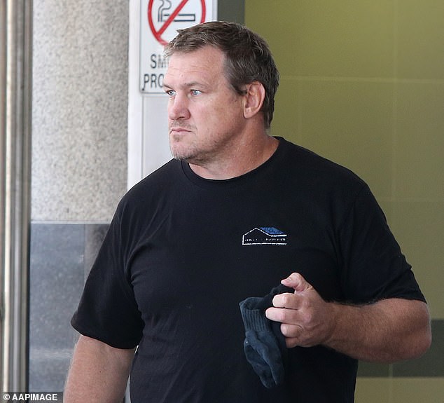 A woman who had dated and owned a gym with Anthony 'Chook' Fowler (pictured) had her father approached by bicycle after the couple's relationship ended