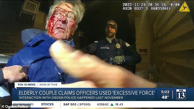 Rand Briem was left bleeding profusely after the confrontation with Ogden police