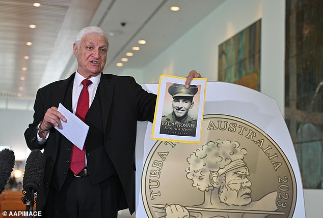 Federal MP Bob Katter (pictured) wants the king's image removed from the country's coins in favor of important Australians