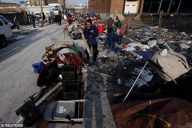 Any people attempting to join 'Methadone Mile' will be told by social workers and law enforcement that no new tents are allowed