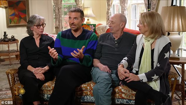 Emotional: Bradley wore the same jersey in an interview with the late Leonard Bernstein's children on CBS Sunday Morning.  The actor became emotional and explained that during the film 