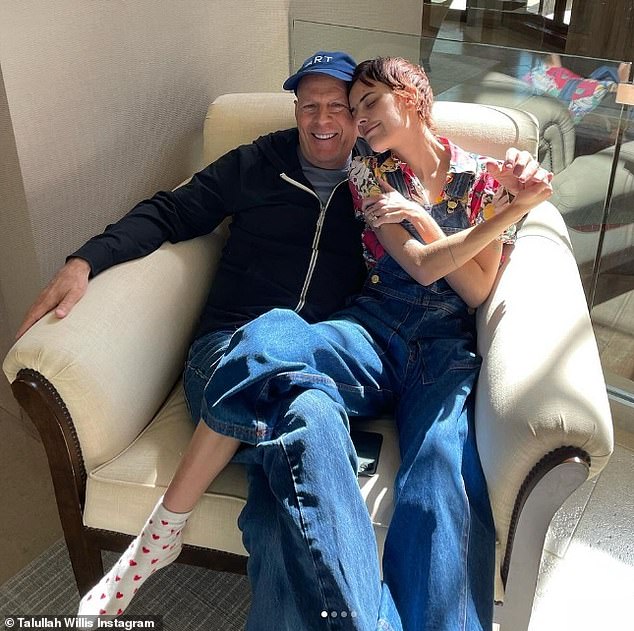 'You are my whole damn heart': Bruce Willis' daughter Tallulah, 29, has shared a series of emotional snaps with her father during his battle with dementia
