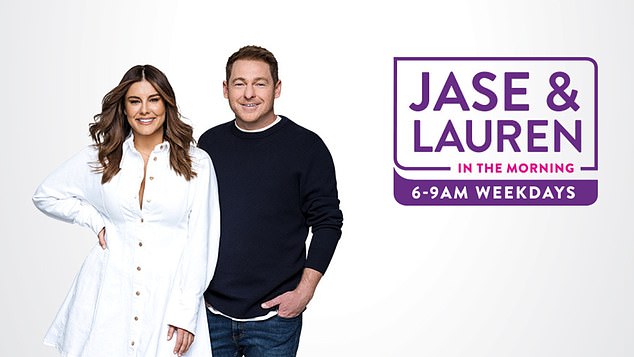 Melbourne's KIIS FM breakfast show Jase and Lauren has been axed with the final show set to air later this year.  Pictured: Hosts Jason “Jase” Hawkins and Lauren Phillips