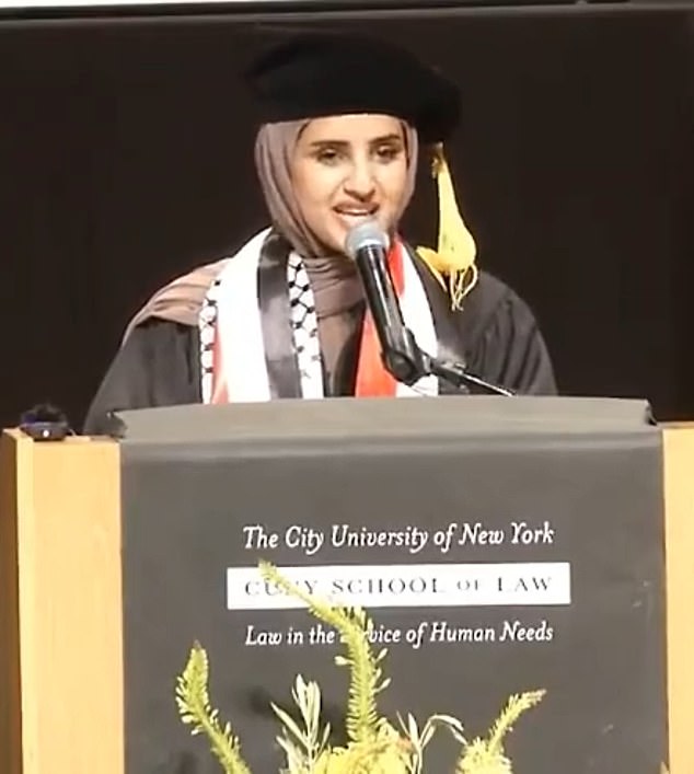 Fatima Mousa Mohammed was chosen by her classmates as the 2023 commencement speaker at CUNY Law's graduation ceremony on May 12.  Her comments about Israel, Palestine, the NYPD and the armed forces caused an uproar.