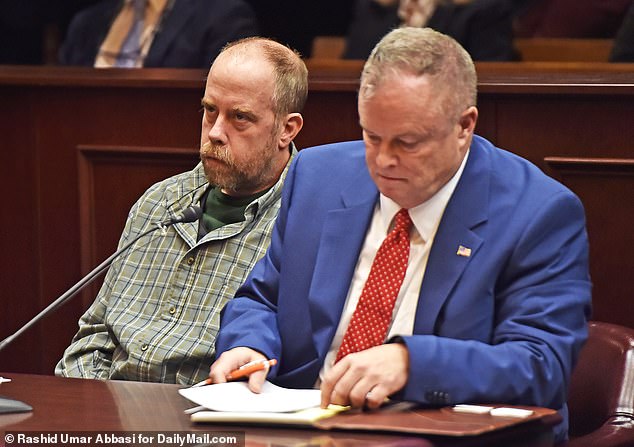 In Saratoga County Court, Ross, left, pleaded not guilty to the first-degree kidnapping charge