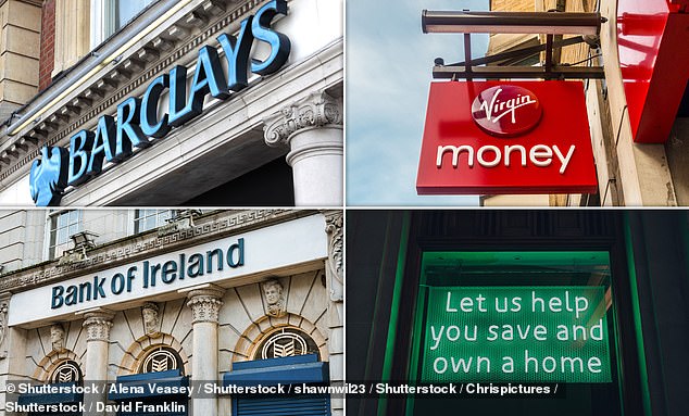 Lenders including Yorkshire Building Society, Virgin Money, the Bank of Ireland and from tomorrow Barclays are all offering rates below 5% to homeowners