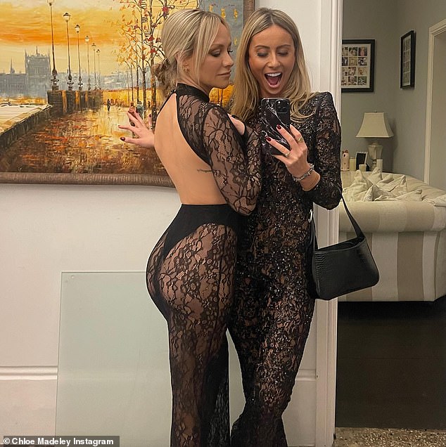 Supportive friends: The influencer has enjoyed a slew of glamorous nights out with her pals in recent weeks following her split from James