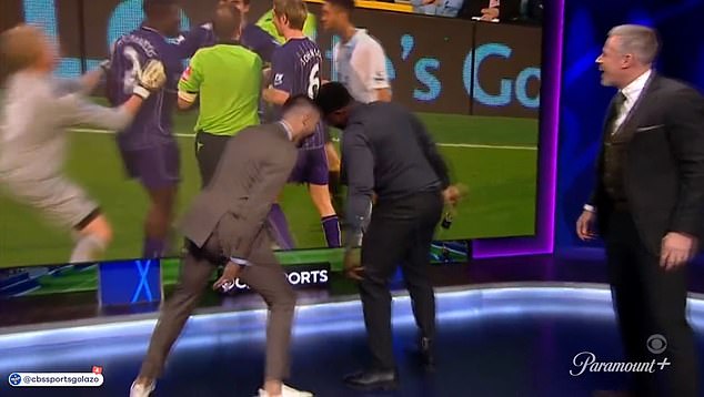 Clint Dempsey and Micah Richards reenacted an argument they had during a Premier League match