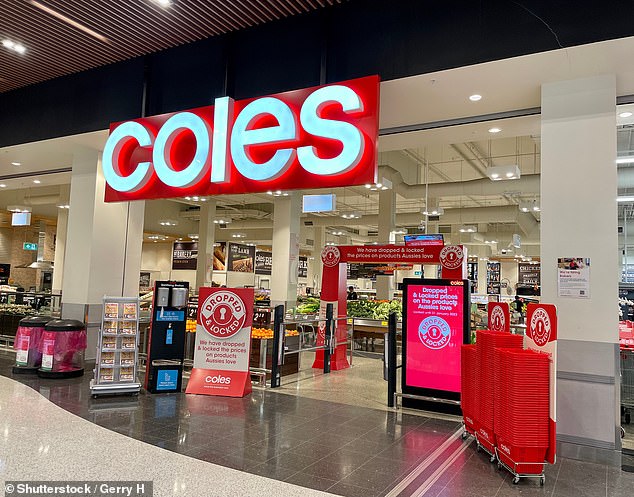 Victorian customers of supermarket giant Coles are furious after yet another price hike on items regularly found in Aussies' weekly shops (stock image)