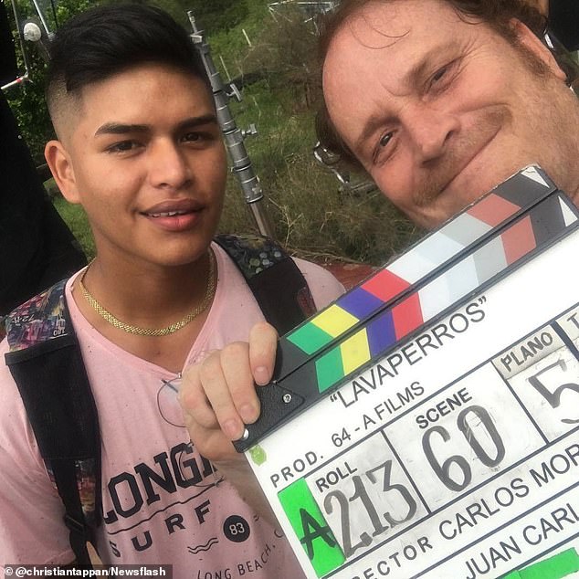 Kevin Andres Munoz Tovar (pictured, left) starred in the Netflix film Lavaperros, which was released to Western audiences as 'Dogwashers'