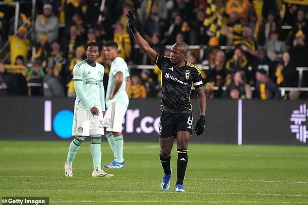 Darlington Nagbe scored the opening goal as the Columbus Crew defeated Atlanta United 4-2