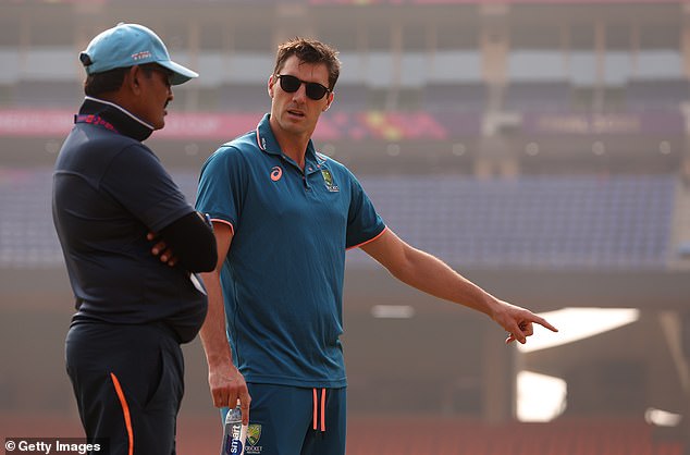 Pat Cummins complained to the referees about the pitch prior to the World Cup final