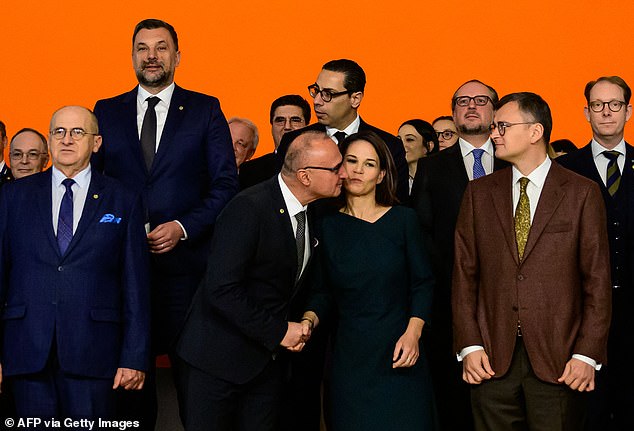 Croatian Foreign Minister Gordan Grlic Radman has sparked controversy after he was caught on camera trying to kiss his German counterpart Annalena Baerbock.