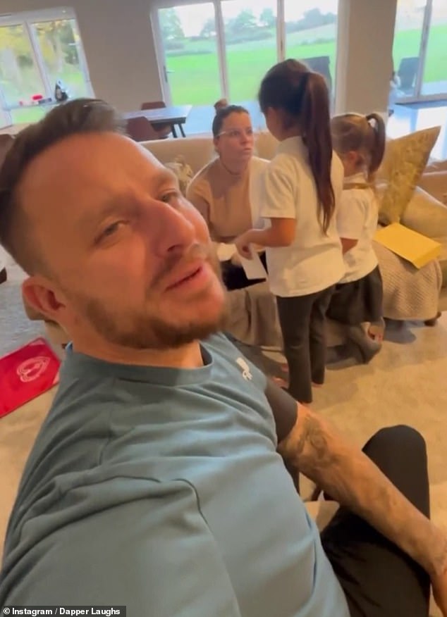 Baby news!  Dapper Laughs has revealed his wife Shelley is pregnant with their third child, as he shared a heartwarming clip of the moment they shared the news with their daughters