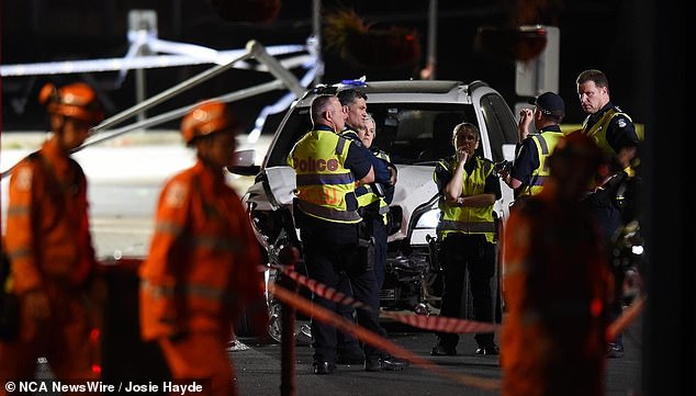 The white BMW SUV struck customers, killing five people, including two men, a woman, a boy believed to be six years old and a teenage girl, and injuring several others