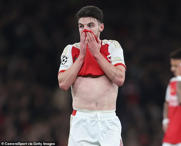 Declan Rice playfully mocked Martin Keown after Arsenal's Champions League victory on Wednesday