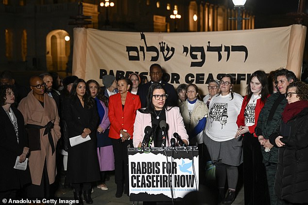 Rashida Tlaib calls for a ceasefire in the war between Israel and Hamas on November 13