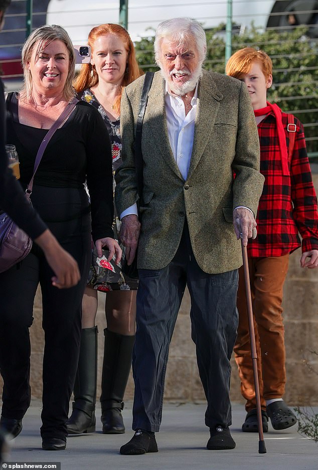 Legendary entertainer: Dick Van Dyke, 97, was still riding high when he and his wife Arlene Silver, 52, attended the opening of Moments In Time Portraits By Laura Johansen at Malibu City Hall on Sunday