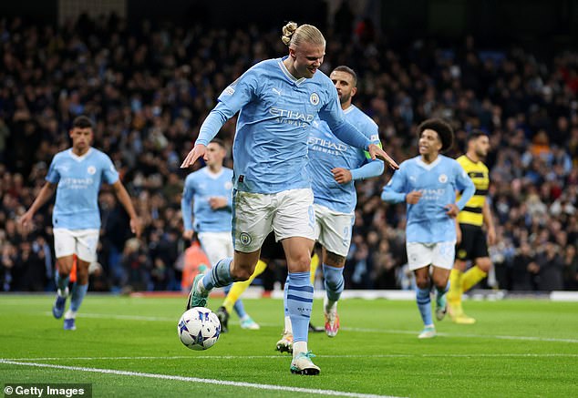 Erling Haaland recreated an iconic goal celebration in Tuesday's win over Young Boys