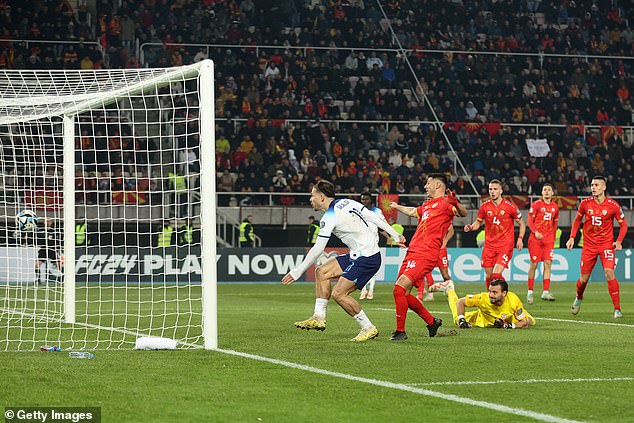 Jack Grealish thought he had scored England's equalizer against North Macedonia before the match was ruled out for offside