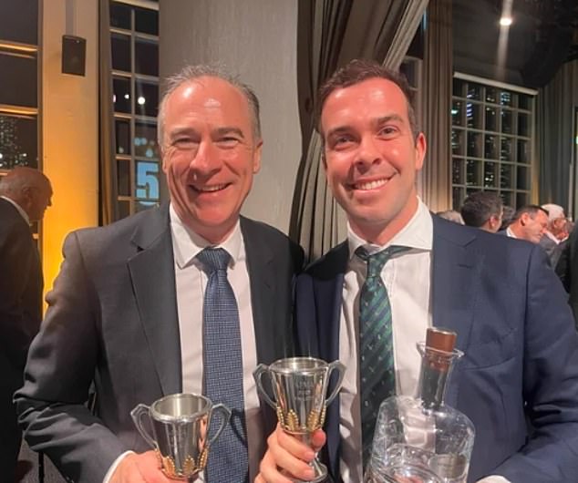 Many football fans were angry when Morris (pictured right, with SEN colleague Gerard Whateley) won a major award for his reporting in September - and news of his new job at Channel Nine is sure to infuriate them again