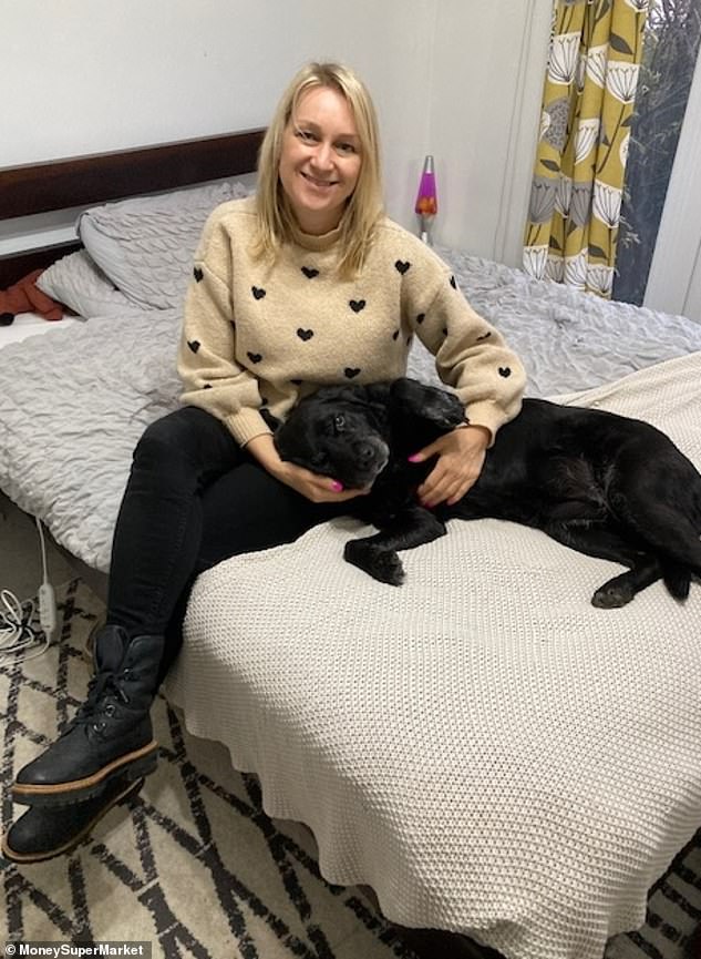 Amanda Whyte (pictured), 48, from High Wycombe, was shocked to see her black Labrador Lola, 11, (also pictured) and Jack Russell/Beagle mix Spotty, seven, sniffing at crumbs on a plate of mince pies, which are poisonous to dogs