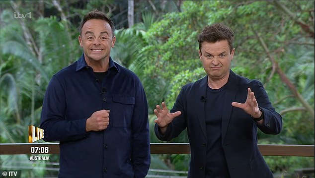 Under pressure: News of the downpours comes as hosts Ant and Dec have revealed they are 'struggling' to film I'm a Celebrity due to 'confusing' logistics