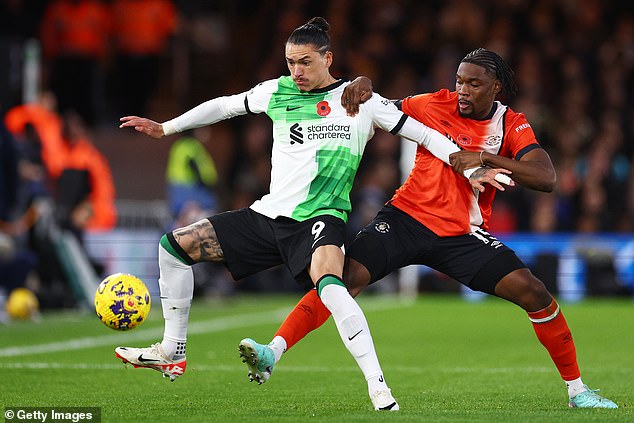 Luton Town defender Teden Mengi was excellent in the 1-1 draw against Liverpool