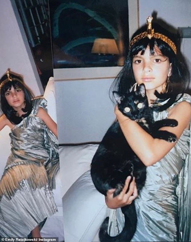 Flashback: Emily shared old Halloween photos from her childhood