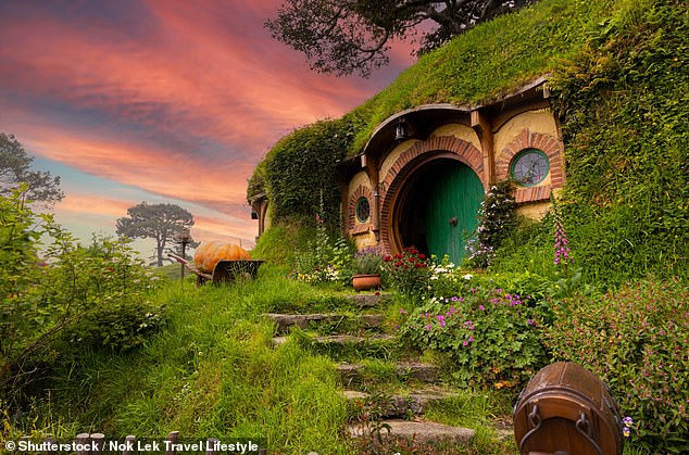 The happy couple planned to celebrate their special day at Hobbiton (pictured), the film set for the Lord of the Rings and Hobbit trilogies on New Zealand's North Island.