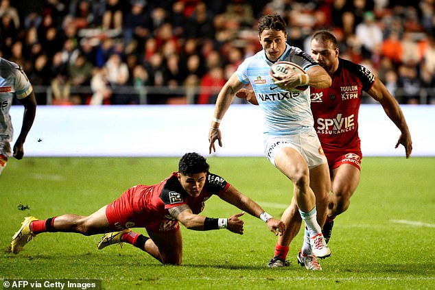 England winger Henry Arundell marked his Top 14 debut with a hat-trick of tries for Racing 92