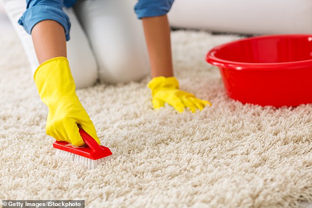 Scrubbing floors and carpets on your hands and knees will burn much more energy than doing it with a mop, and you'll do a more thorough job