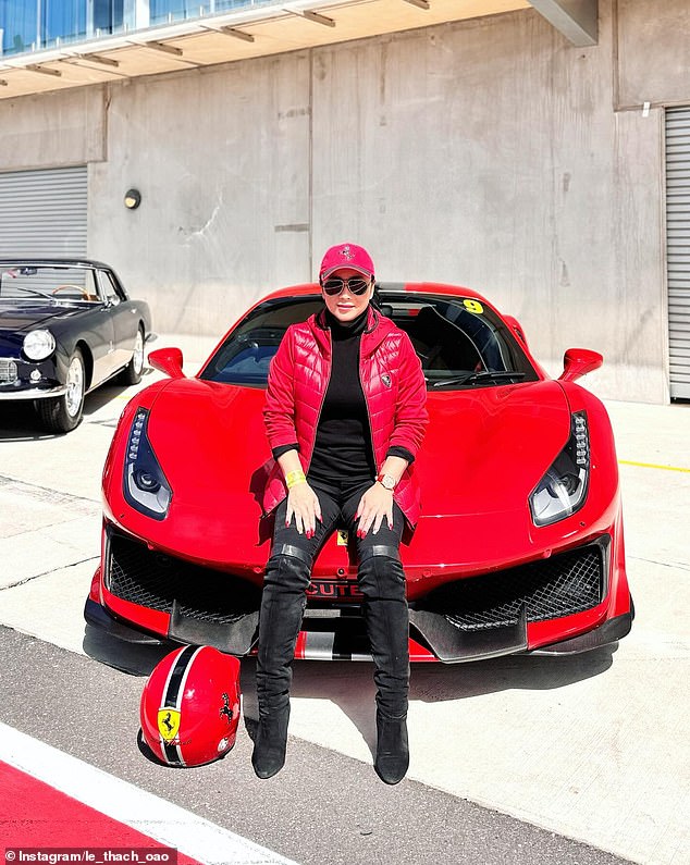 Ms Thach is the founder of the Supercars Club Australia and she and her husband are said to own around $8 million worth of top sports cars and other luxury vehicles