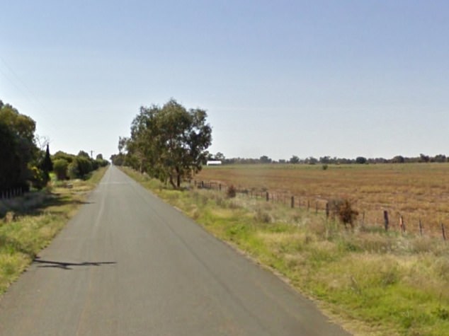 The farmer was run over on his property in the Lockington area of ​​northern Victoria (pictured)