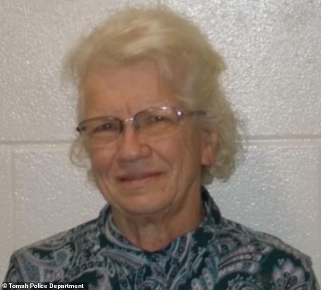 Pictured: Anne Nelson-Koch, 75, was sentenced Friday to 10 years in prison for repeatedly assaulting a 14-year-old boy in the basement of a religious private school in Wisconsin