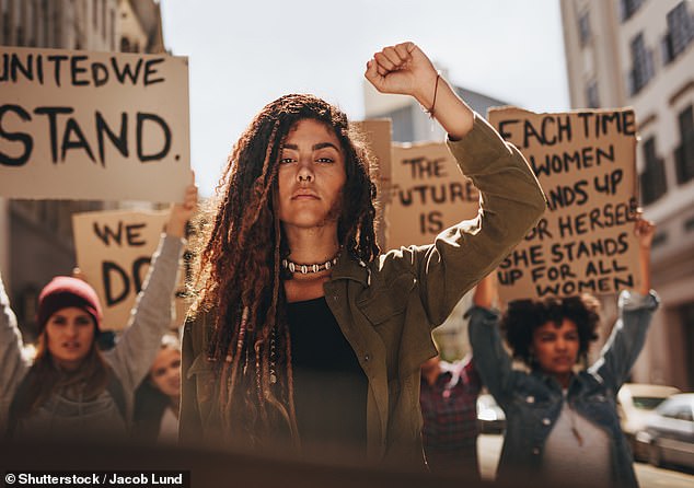 Man-hating feminists are a myth, because those who support women's rights don't have more negative views of men (stock image)