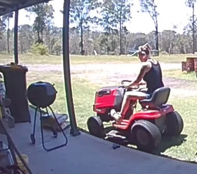 A mother from Seaham in the Hunter Region of NSW, Krichelle Parkinson (pictured), lost her left thumb in a horrific lawnmower accident on Sunday