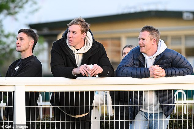 Footy stars won a major prize at the Melbourne Cup in Flemington on Tuesday